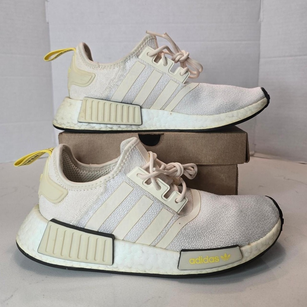 Adidas Women's NMD_R1 Ecru Tint Impact Yellow Shoes GZ9592 in Women's Size 8